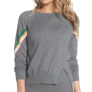 NWT Ragdoll Womens Gray Multi Rainbow Stripe